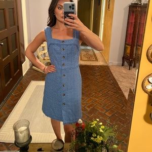 Light Blue Tweed Ann Taylor Dress